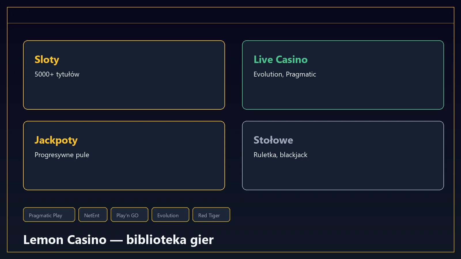 Lemon Casino gry automaty i live casino